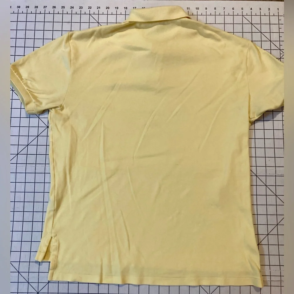 Polo Ralph Lauren Men’s‎ Medium Yellow Polo Shirt with Blue Pony